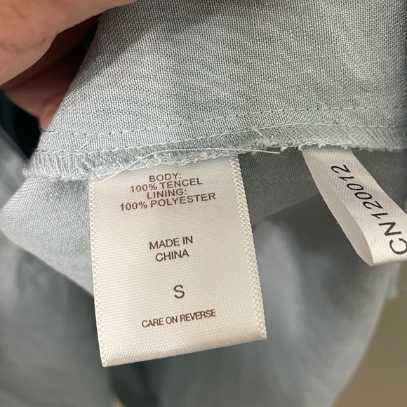 Eva Mendes Light Denim Midi Dress Small - Picture 12 of 12